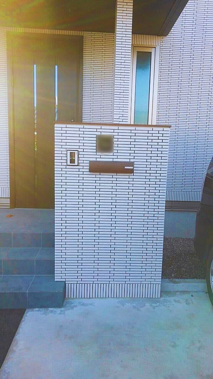 おしゃれな門柱